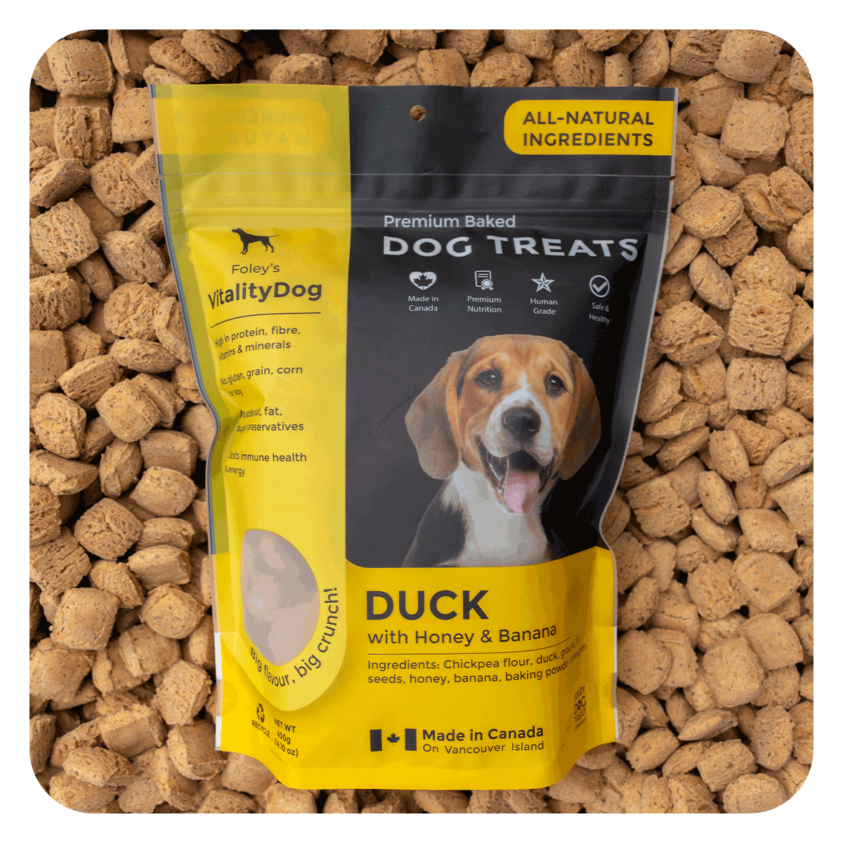 Duck with Honey and Banana – Foley Dog Treat Company