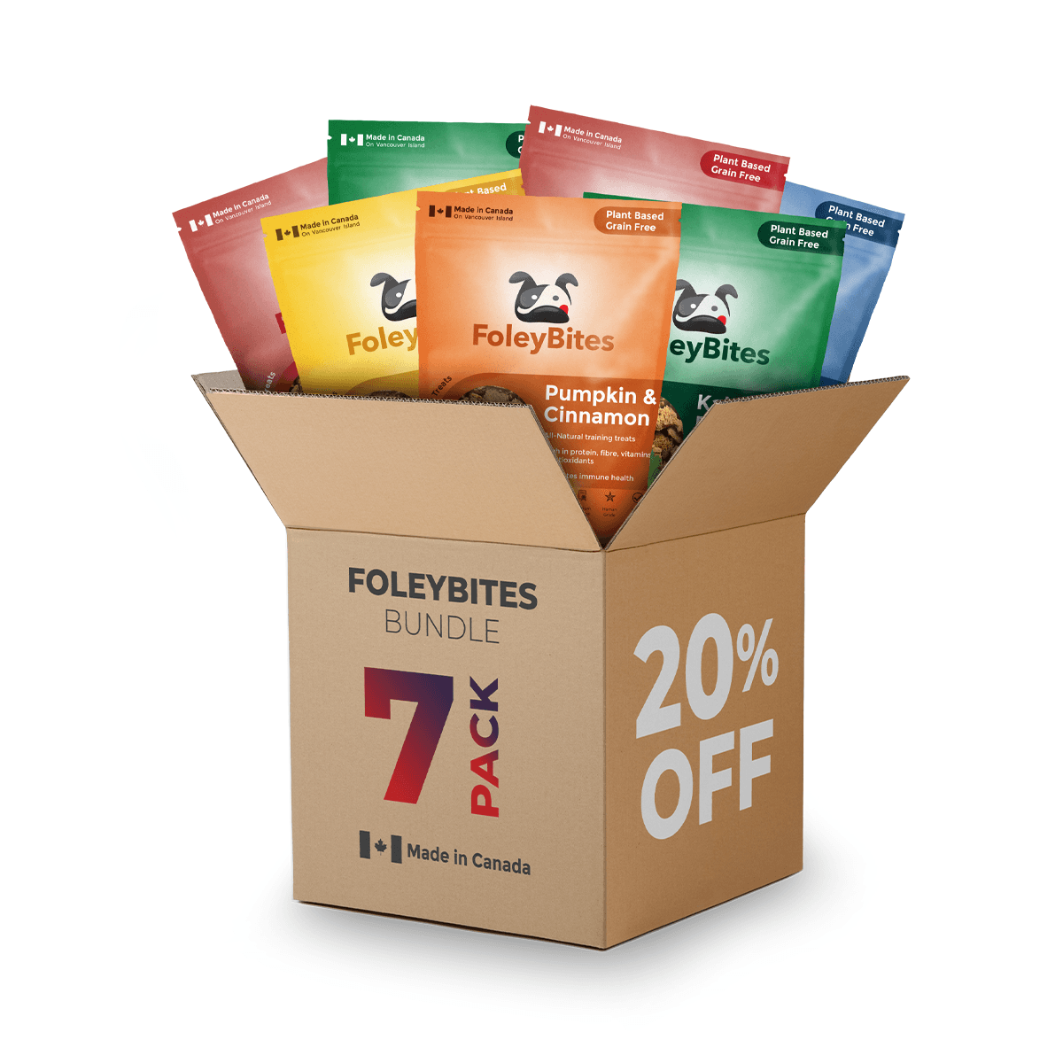 FoleyBites - 7 Pack Bundle - Foley Dog Treat Company