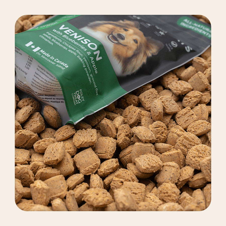 Venison with Blueberries and Apple – Foley Dog Treat Company Venison with Blueberries and Apple – Foley Dog Treat Company