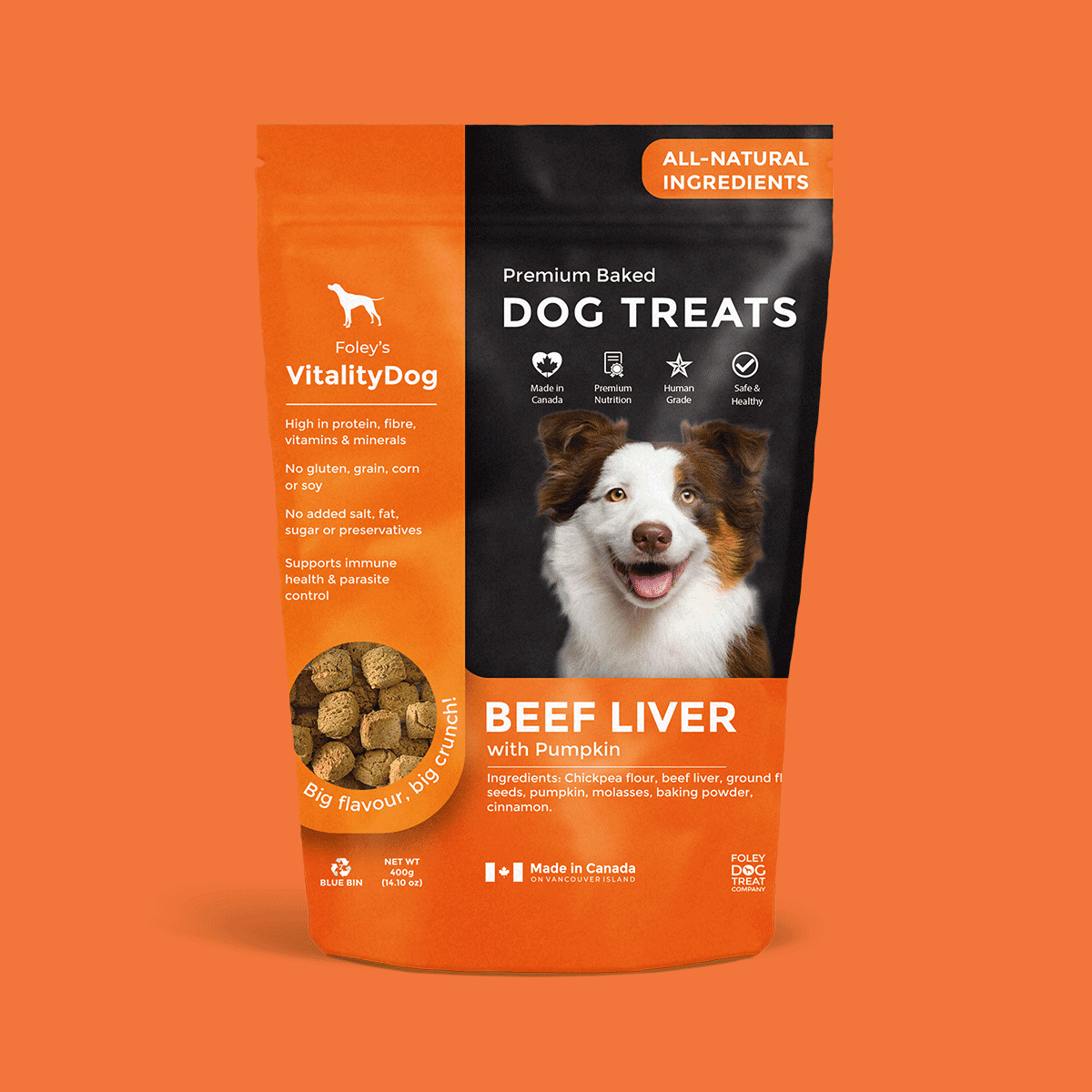 Beef Liver with Pumpkin - Foley Dog Treat Company