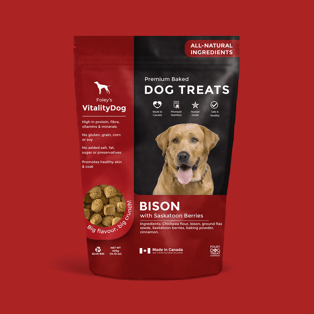 Bison with Saskatoon Berries - Foley Dog Treat Company